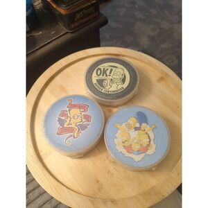 3 The Simpsons Homer Simpson Playing Cards Round 2007 New Sealed